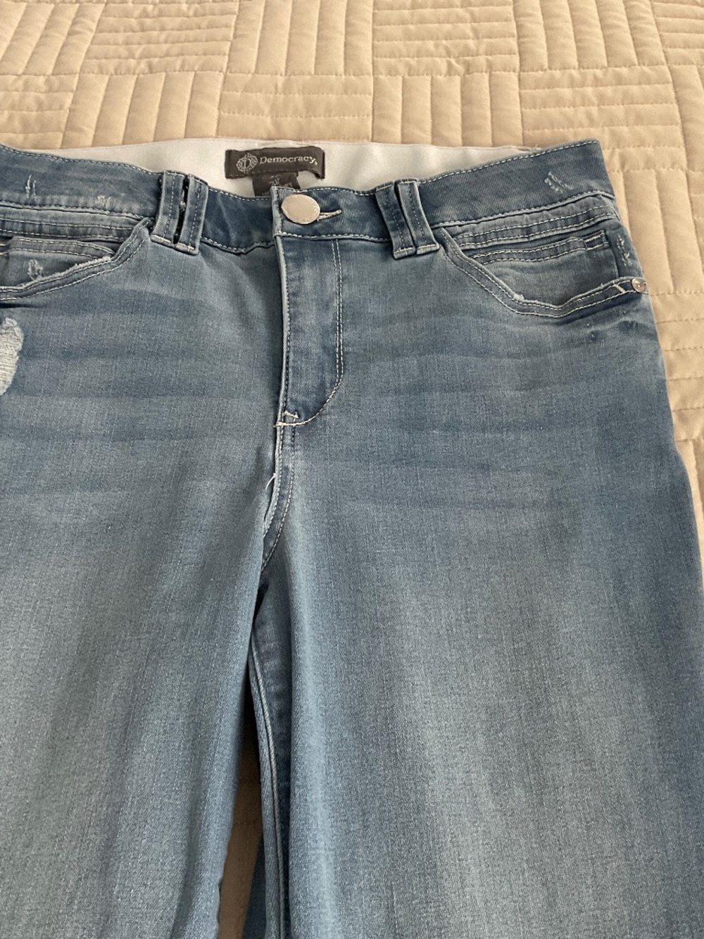 Democracy “Ab” technology blue jeans size10